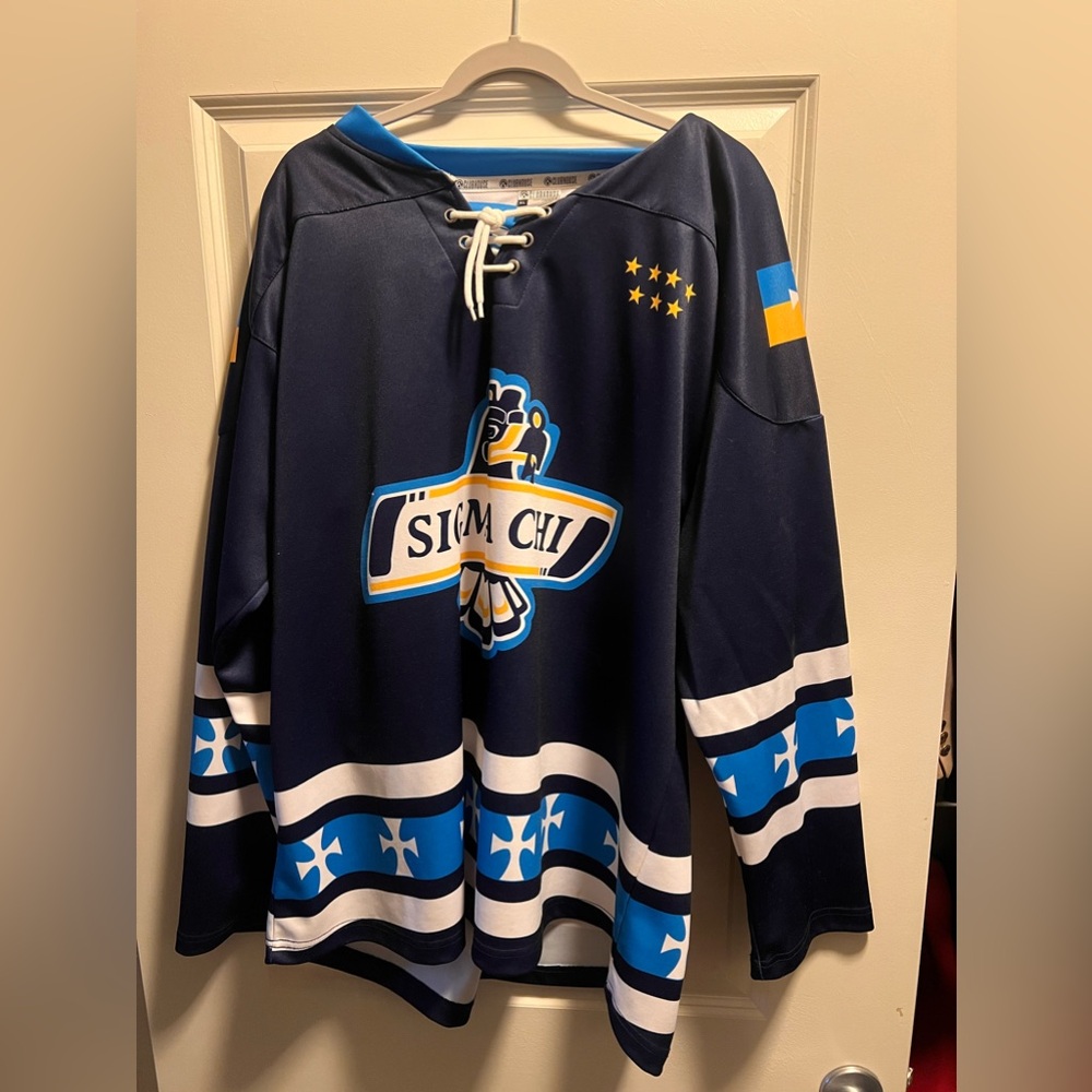 Sigma Chi Fraternity Hockey Jersey XL